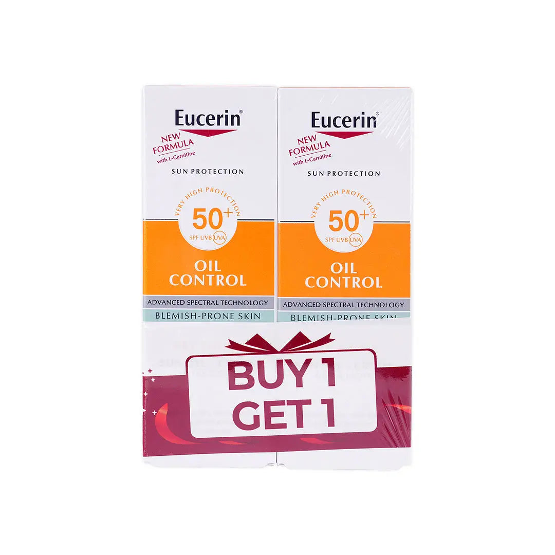 55790-Eucerin Oil Control Spf50+ Sun Gel-Cream 50ml-Dry Touch 1+1