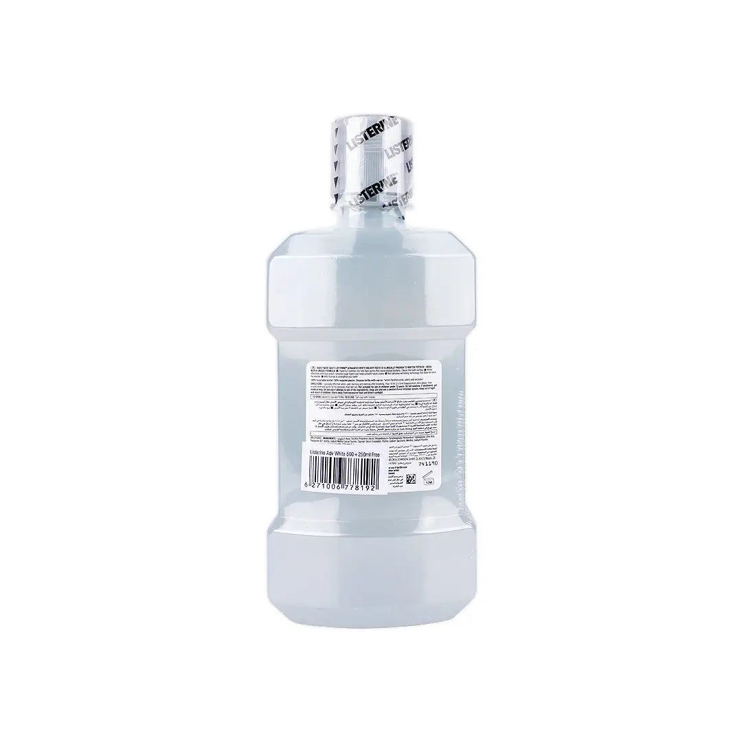 Listerine Advanced White Mouthwash 500ml+250ml
