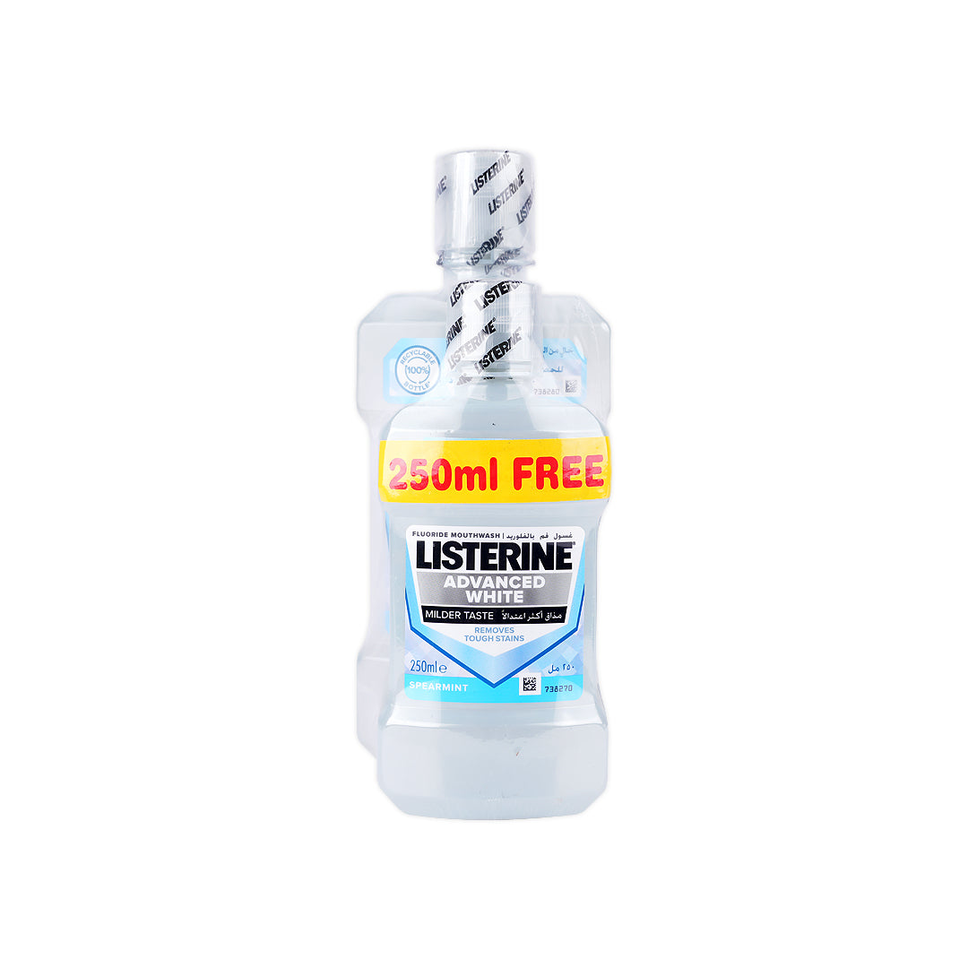 Listerine Advanced White Mouthwash 500ml+250ml