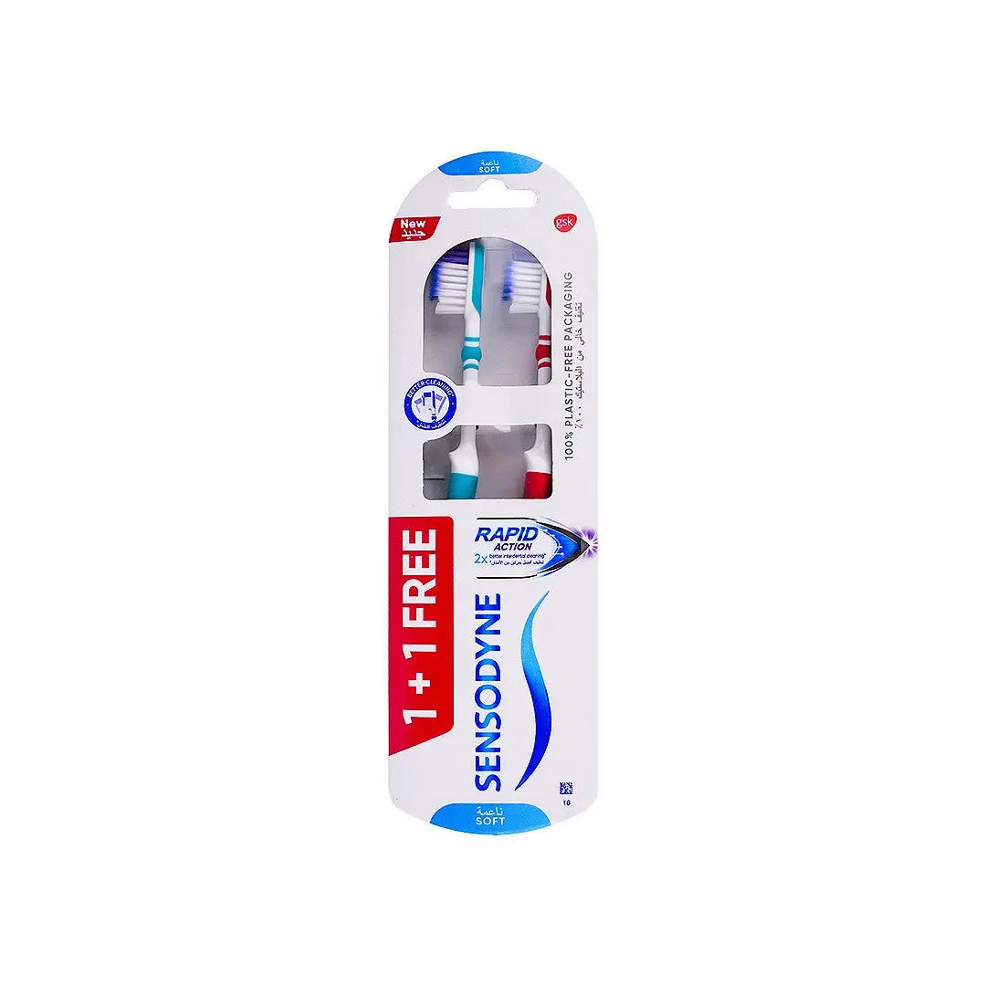 55798-Sensodyne Rapid Action Toothbrush Soft 1+1