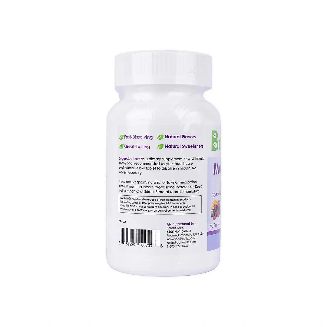 55820-Bari Melts Mult Multi Vitamin With Iron 60 Tab +2