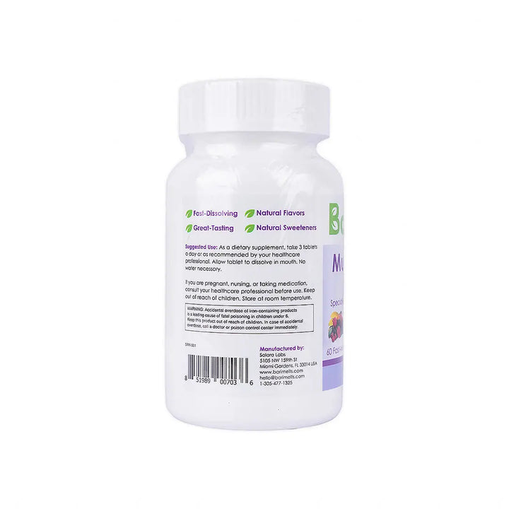 55820-Bari Melts Mult Multi Vitamin With Iron 60 Tab +2