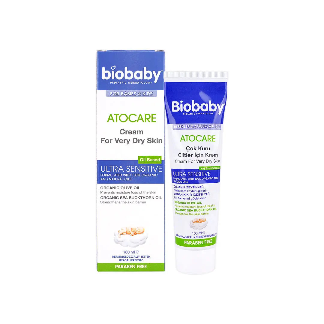 55829-Biobaby Atocare Cream Very Dry Skin Ultra Sensitive 100ml +1