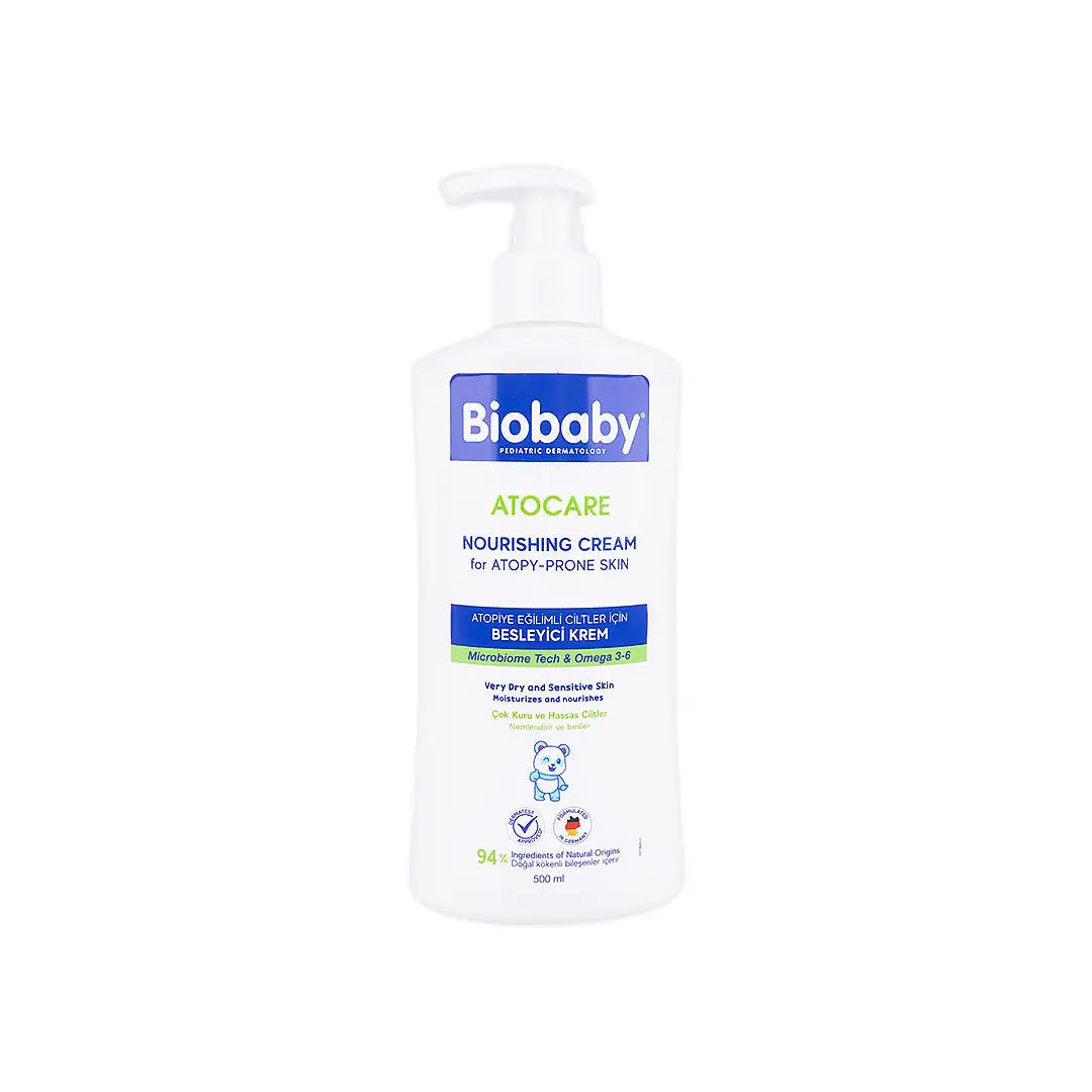 55830-Biobaby Atocare Nourishing Cream Dry & Sensitive Skin 500ml