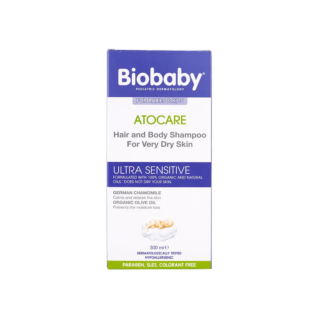 Biobaby Atocare Hair & Body Shampoo For Very Dry Skin 300ml