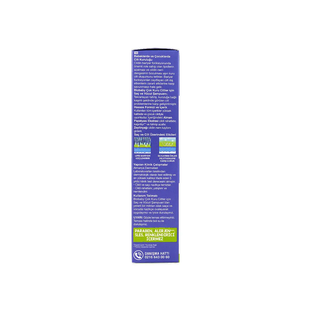 Biobaby Atocare Hair & Body Shampoo For Very Dry Skin 300ml