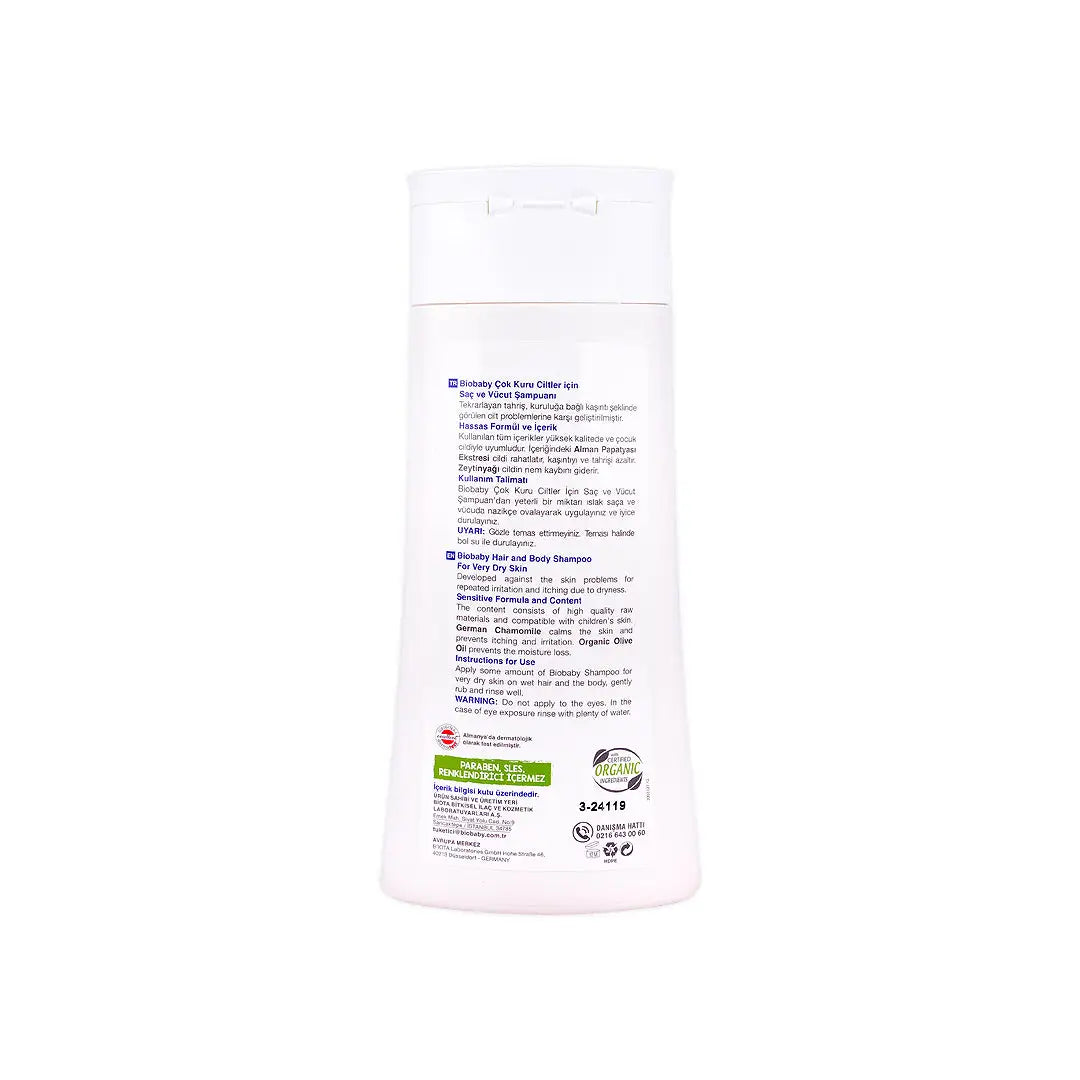 Biobaby Atocare Hair & Body Shampoo For Very Dry Skin 300ml