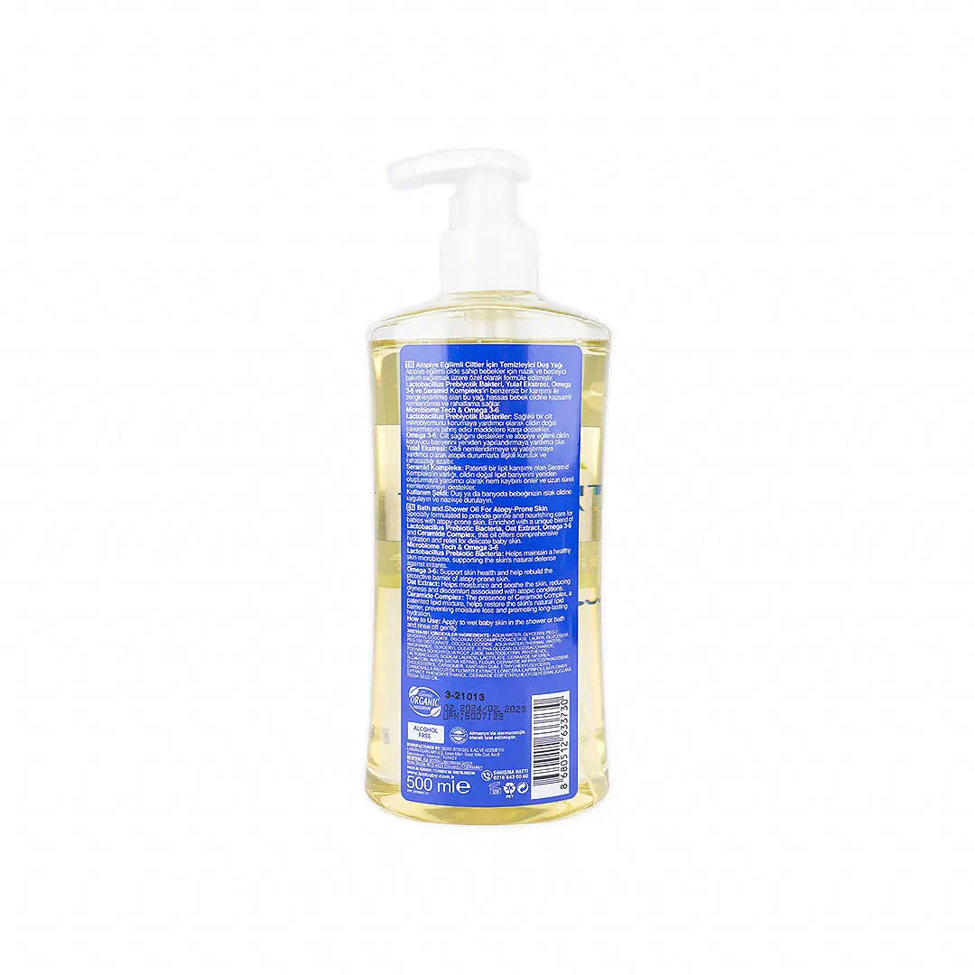55832-Biobaby Atocare Bath &amp; Shower Oil Dry &amp; Sensitive Skin 500ml +1