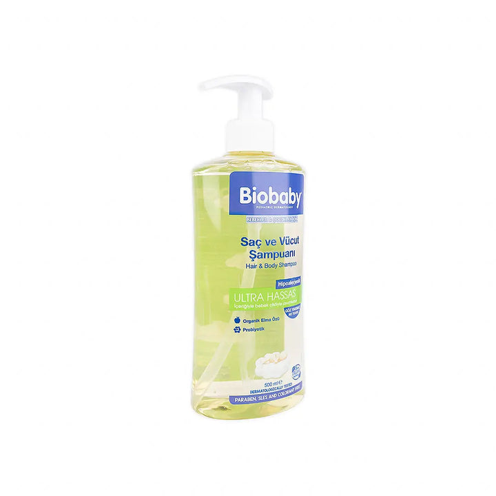 55834-Biobaby Hair &amp; Body Shampoo No Tears 500ml +2