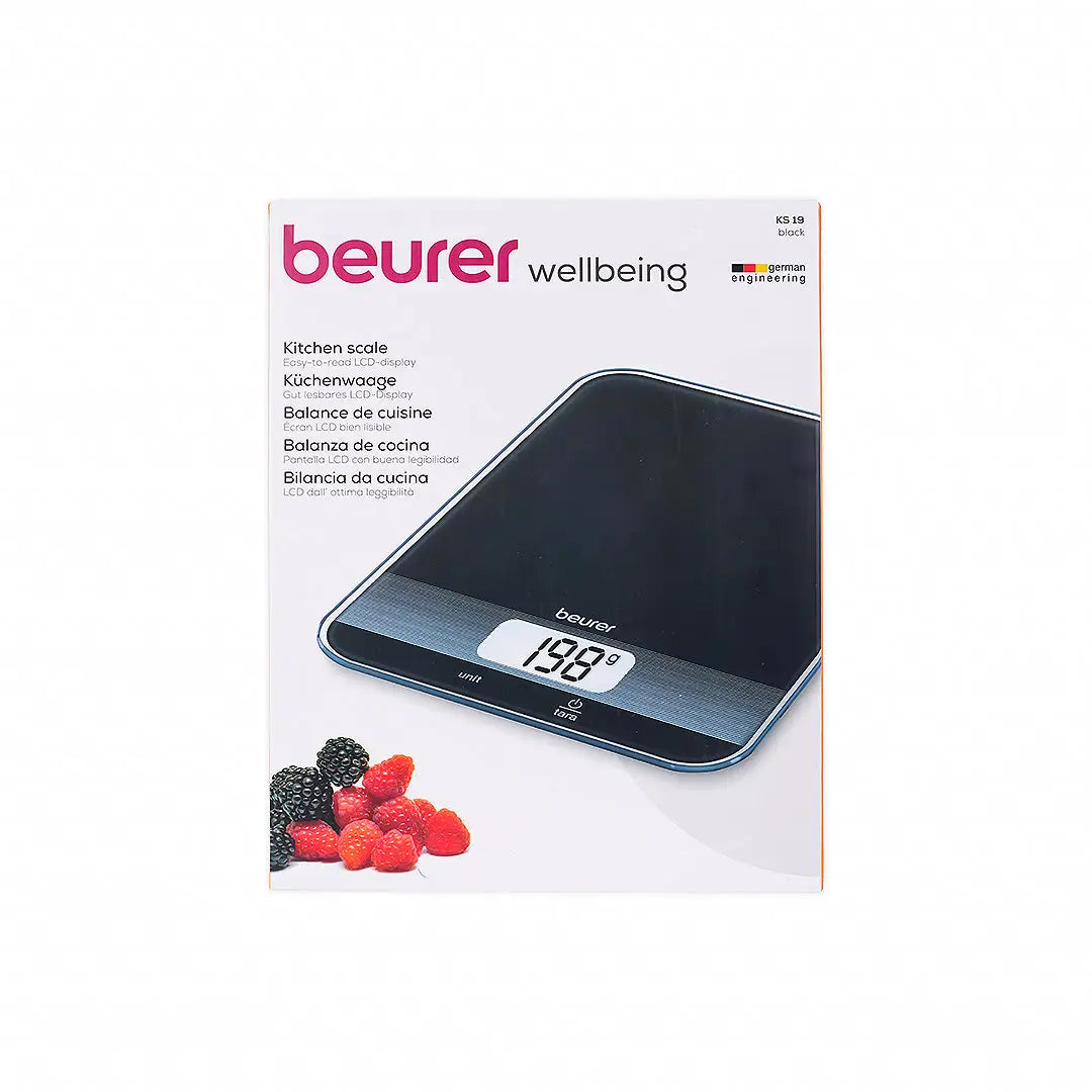 55836-Beurer Kitchen Scale Black-KS19 +5