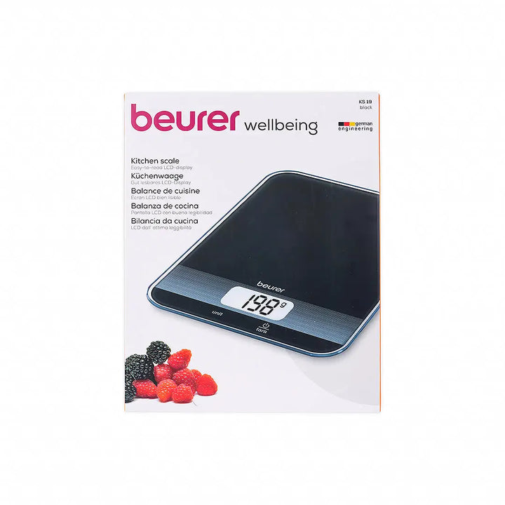 55836-Beurer Kitchen Scale Black-KS19 +5