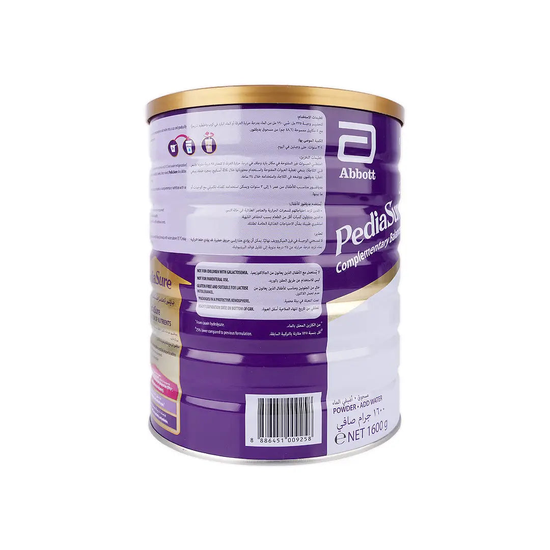 55838-Pediasure Peptigro 1+ (1-3Y) Vanilla Powder 1600g