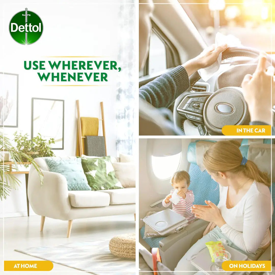 Dettol Antibacterial Skin Wipes 10pcs (2+1) - Fresh