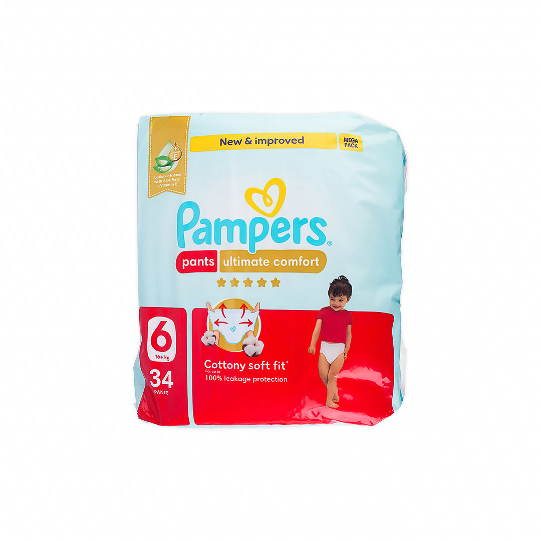 Pampers Ultimate Comfort Pants No.6 (16+Kg) 34Pcs