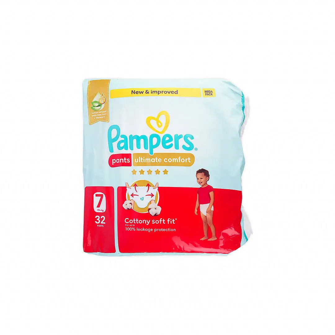 55844-Pampers Ultimate Comfort Pants No.7 (17+Kg) 32Pcs +3
