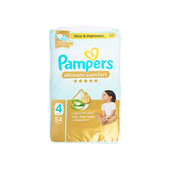 55847-Pampers Ultimate Comfort No.4 (9-14Kg) 54Pcs