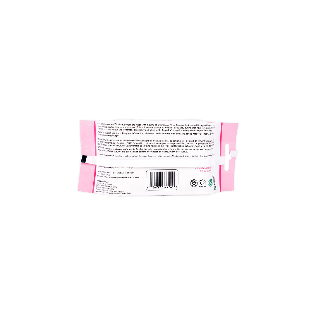 Aleva Femme Intimate Wipes 30Pcs