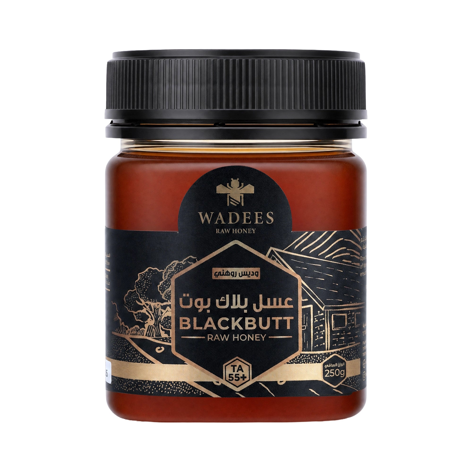 55855-Wadees BlackButt Honey TA+55 250g