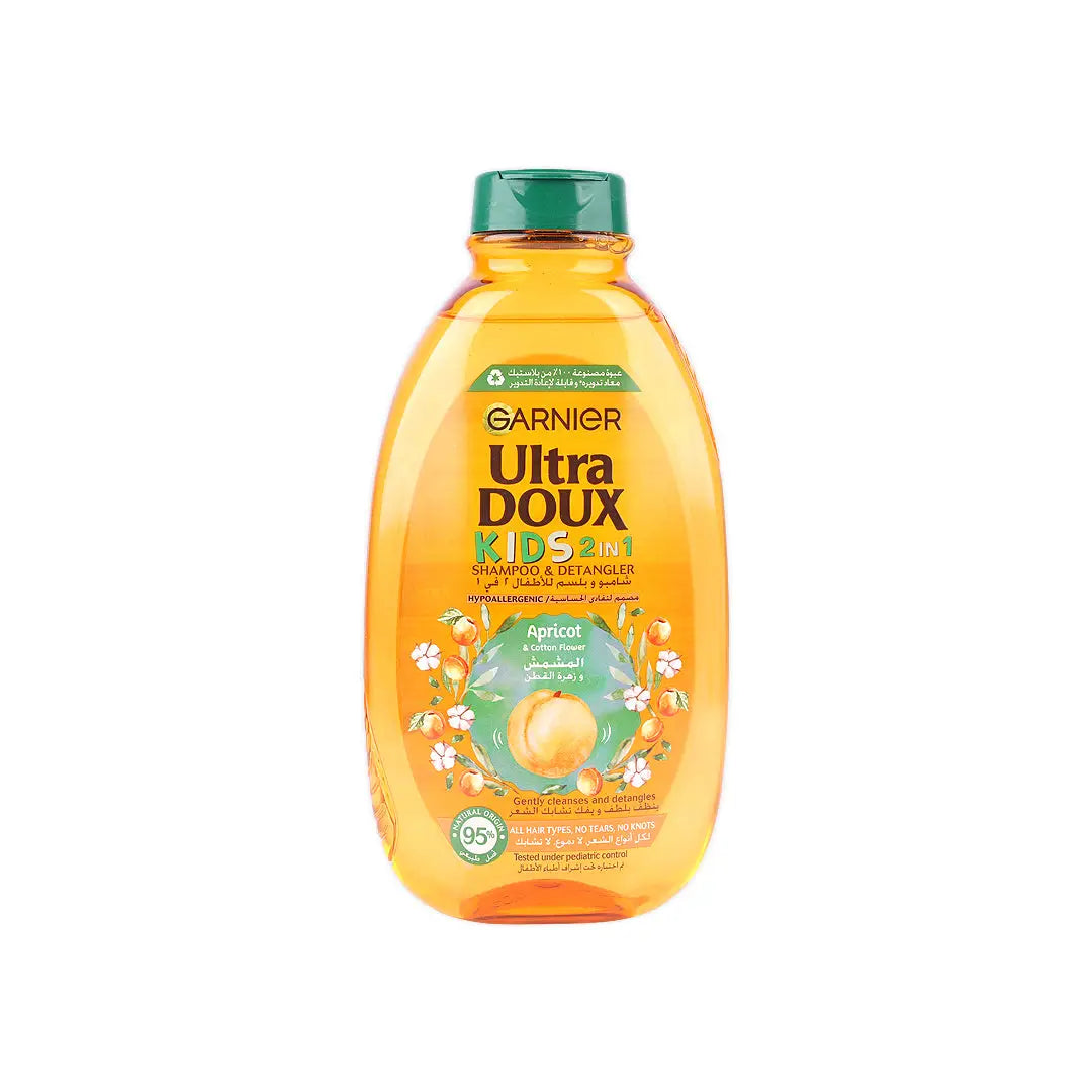 Garnier Ultra Doux Kids 2 IN 1 Shampoo 400ml-Apricot