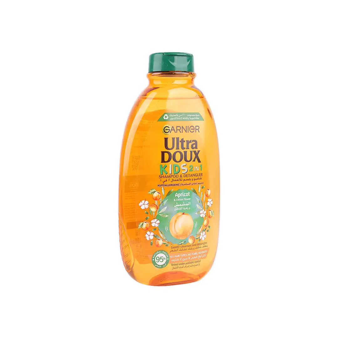 Garnier Ultra Doux Kids 2 IN 1 Shampoo 400ml-Apricot