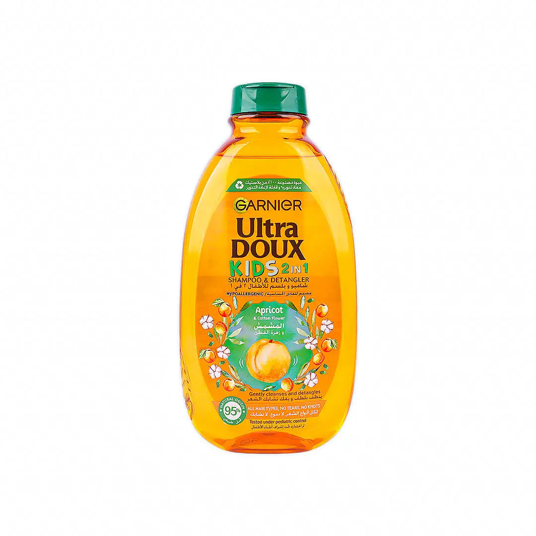 55862-Garnier Ultra Doux Kids 2 IN 1 Shampoo 400ml-Apricot