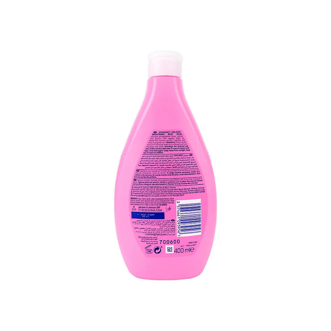 Johnson's Vita-Rich Body Wash 400ml-Pomegranate Flower