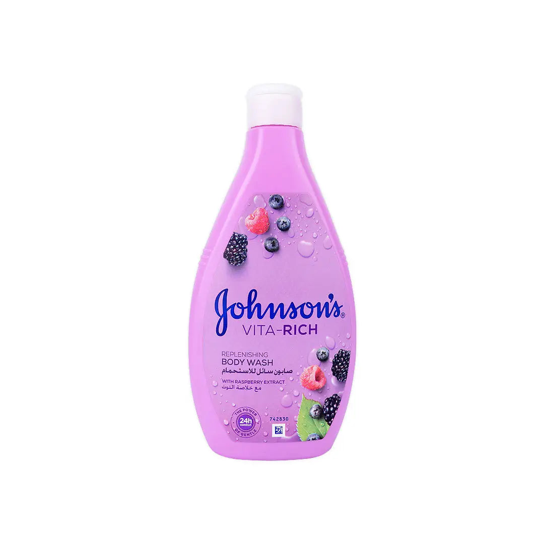Johnson's Vita-Rich Body Wash 400ml-Rasperry