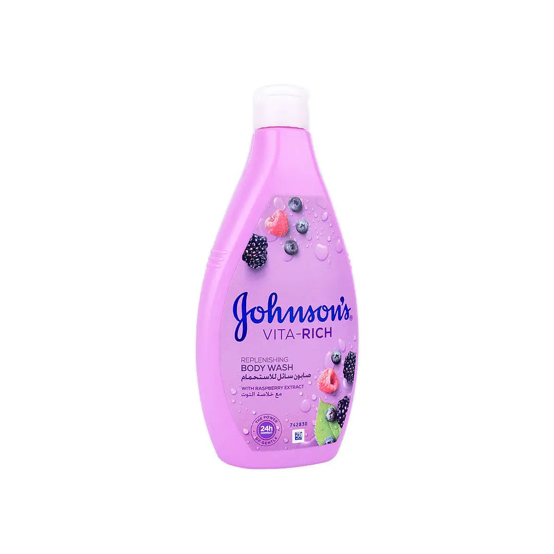 Johnson's Vita-Rich Body Wash 400ml-Rasperry