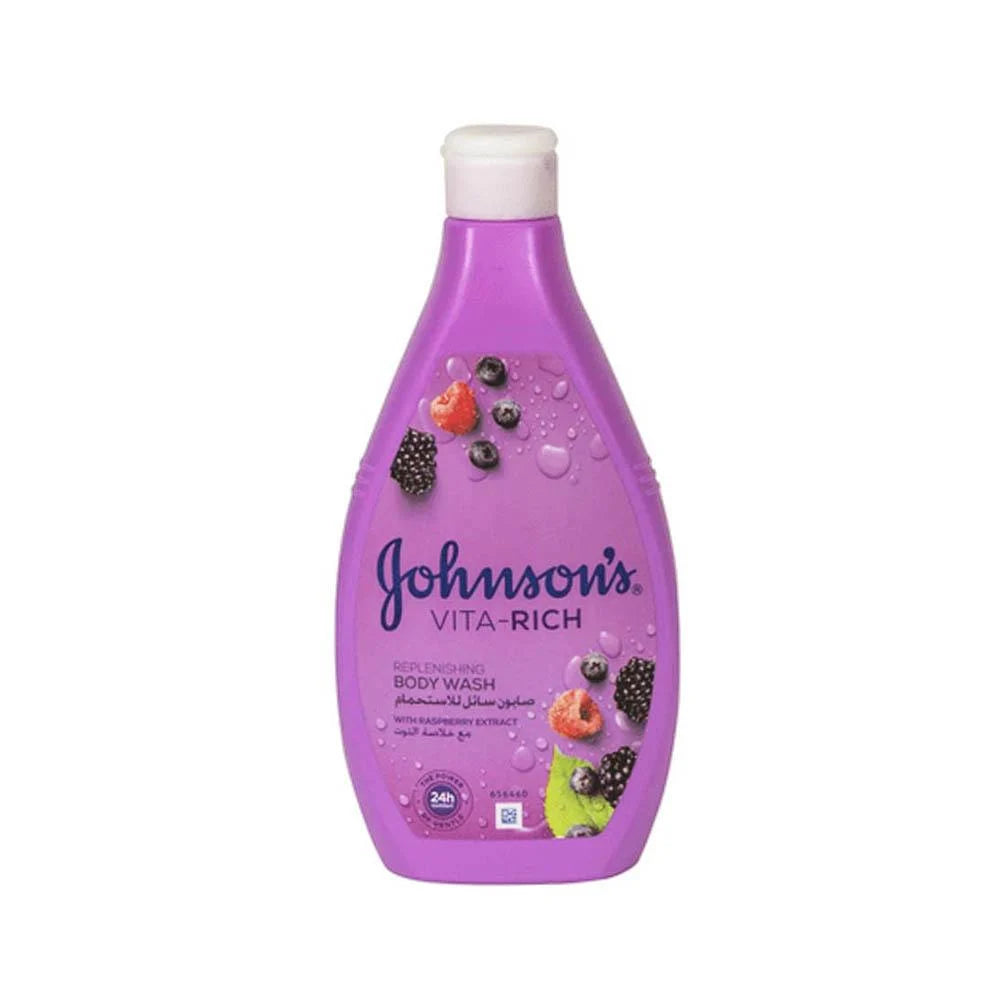 Johnson's Vita-Rich Body Wash 400ml-Rasperry