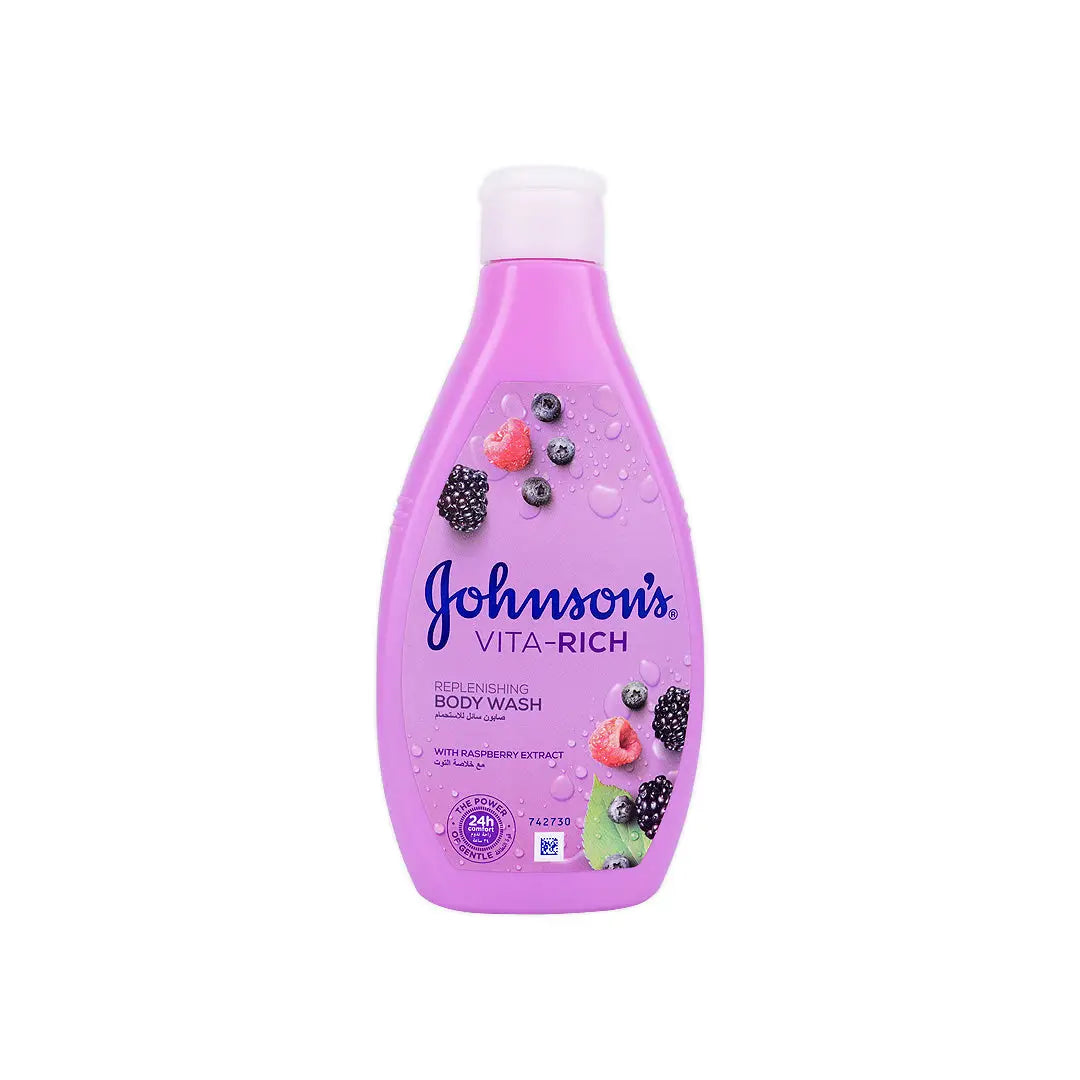 Johnson's Vita-Rich Body Wash 250ml-Rasperry