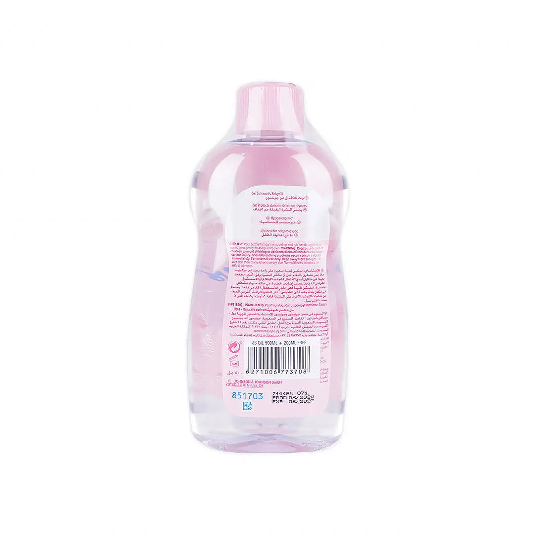 55874-Johnson's Baby Oil Regular 500ml + 200ml Free +1