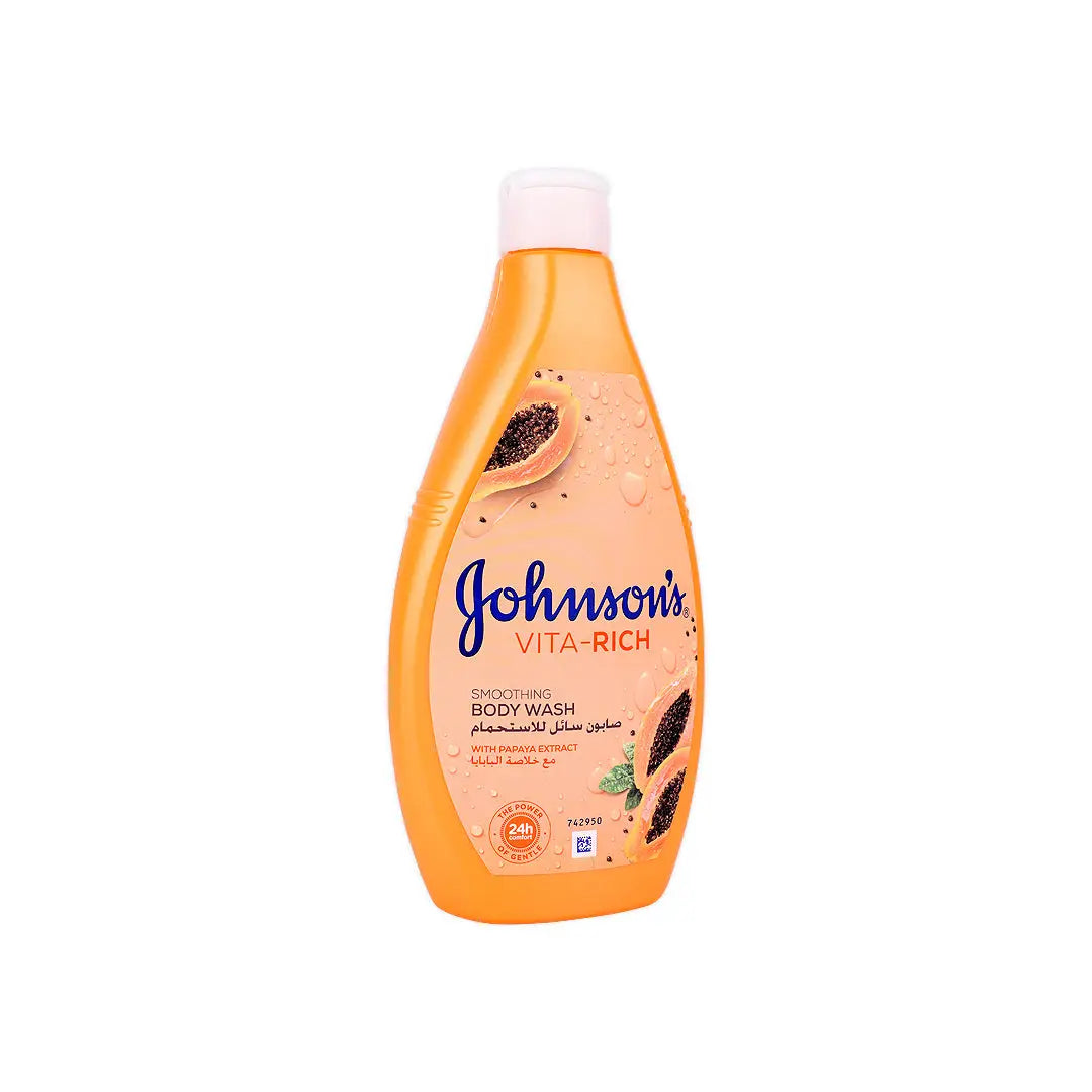 johnsons vita rich body wash 400ml papaya