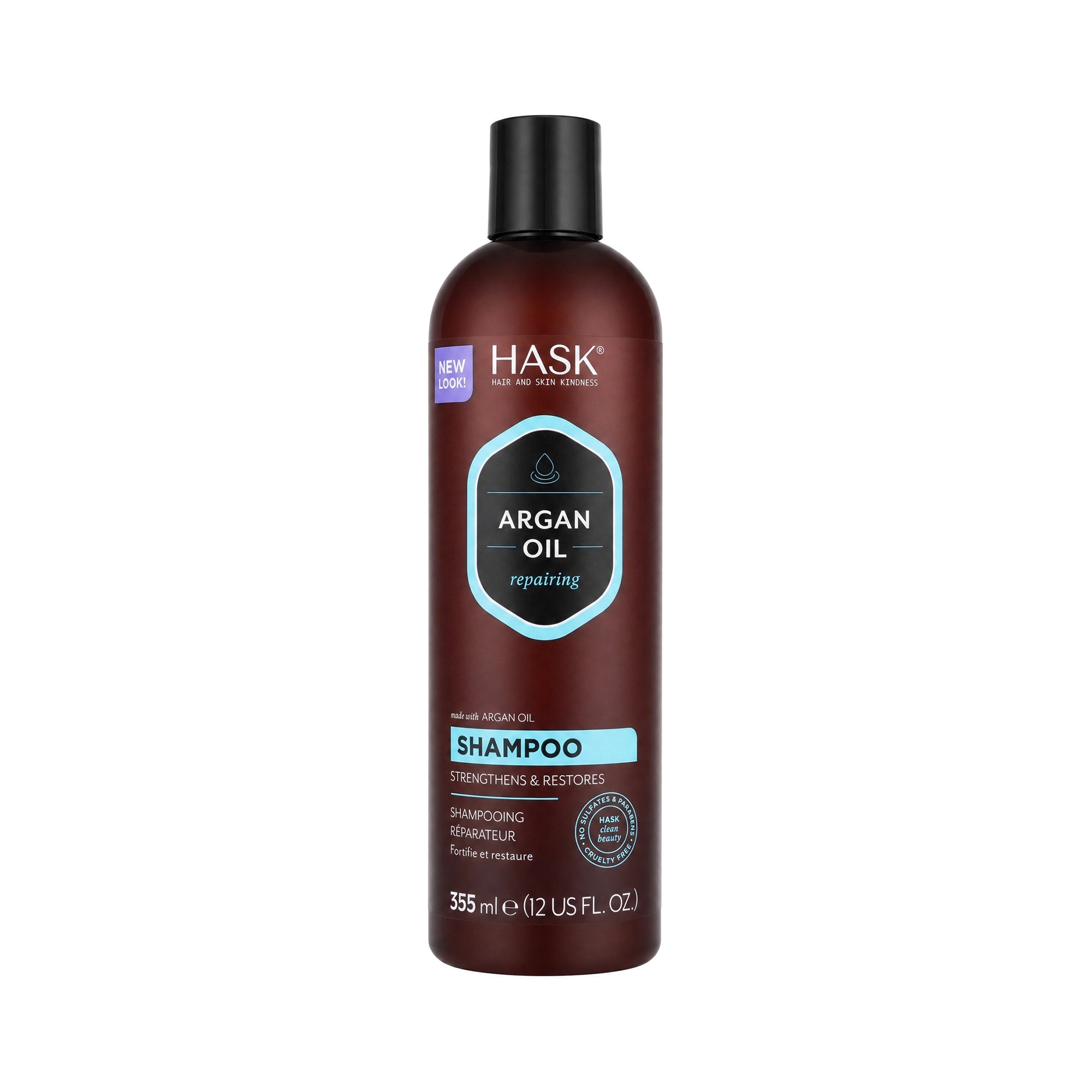 55887-Hask Argan Oil Repairing Shampoo 355ml 