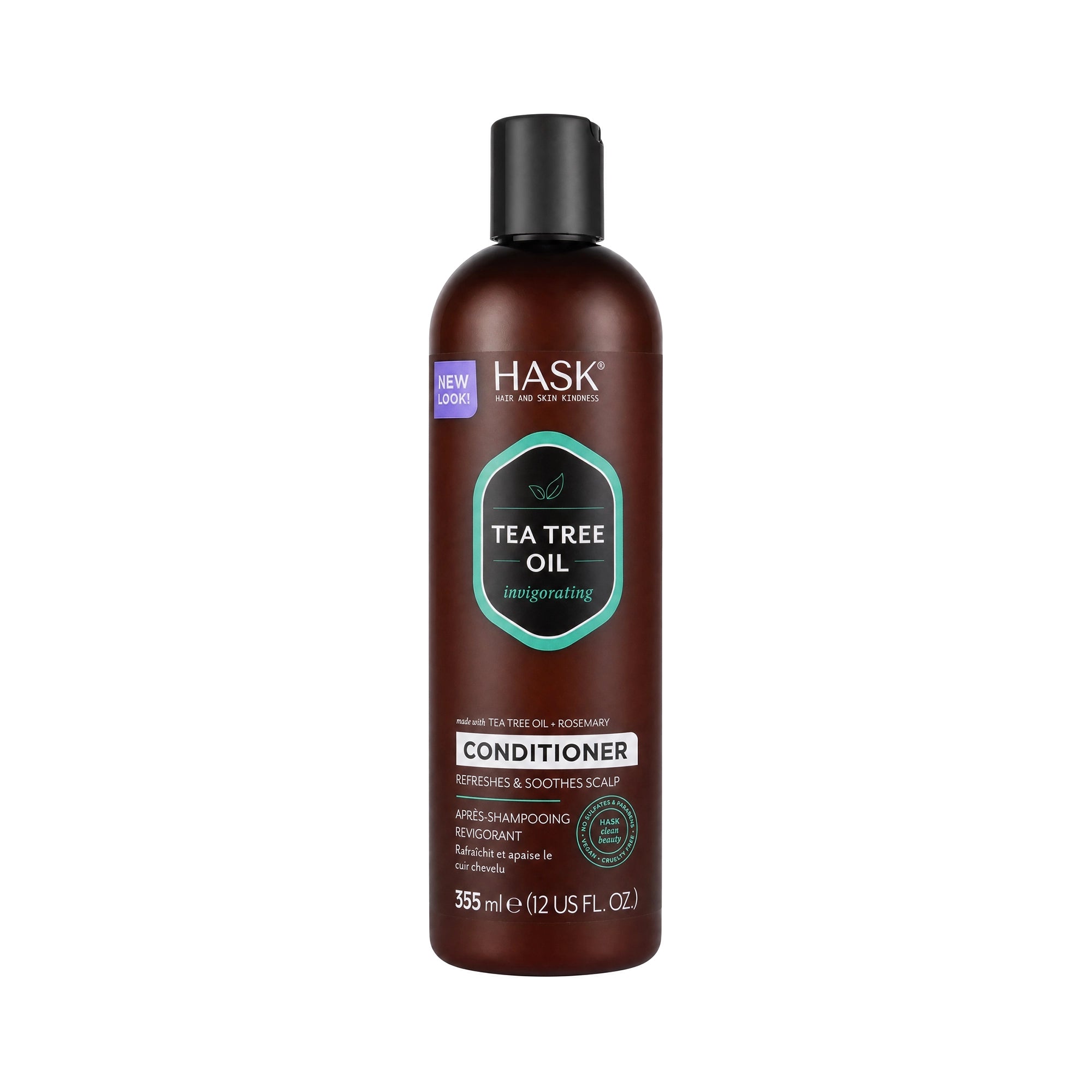 55890-Hask Tea Tree Oil & Rosemary Invigorating Conditioner 355ml 