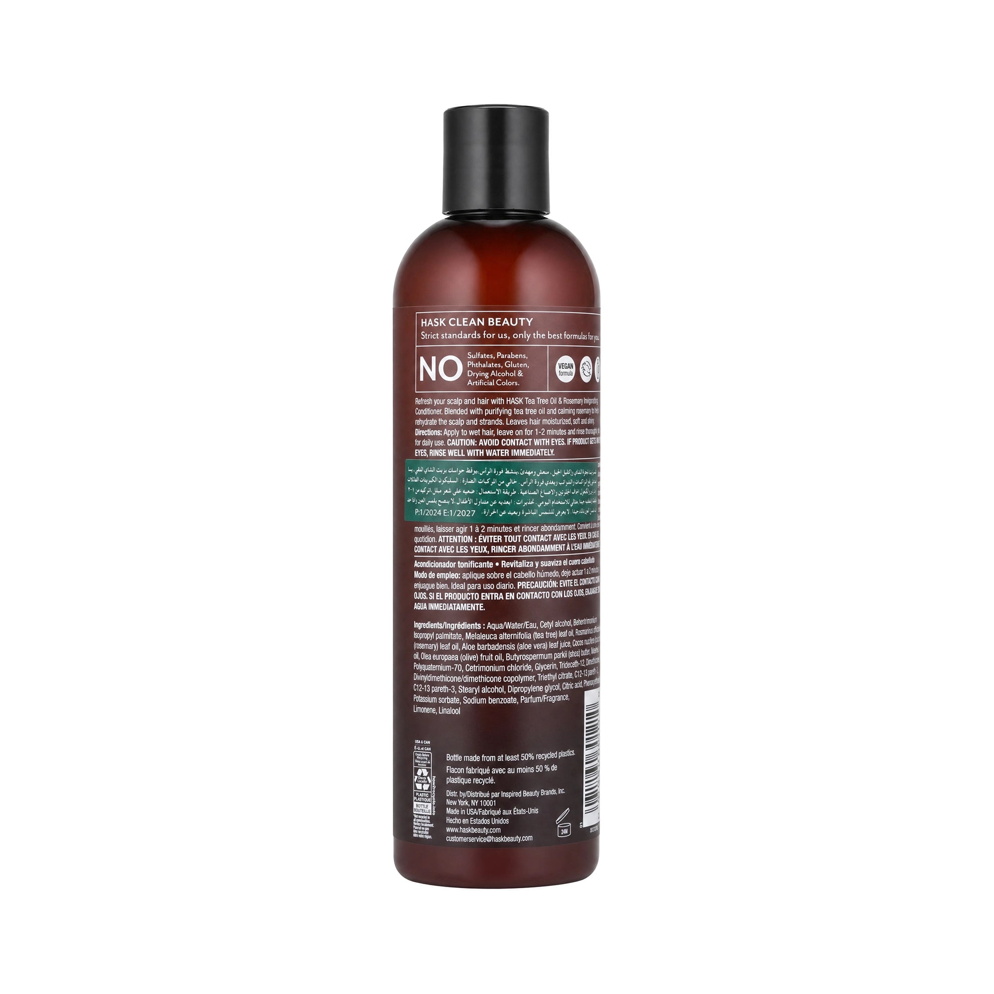 55890-Hask Tea Tree Oil & Rosemary Invigorating Conditioner 355ml +2