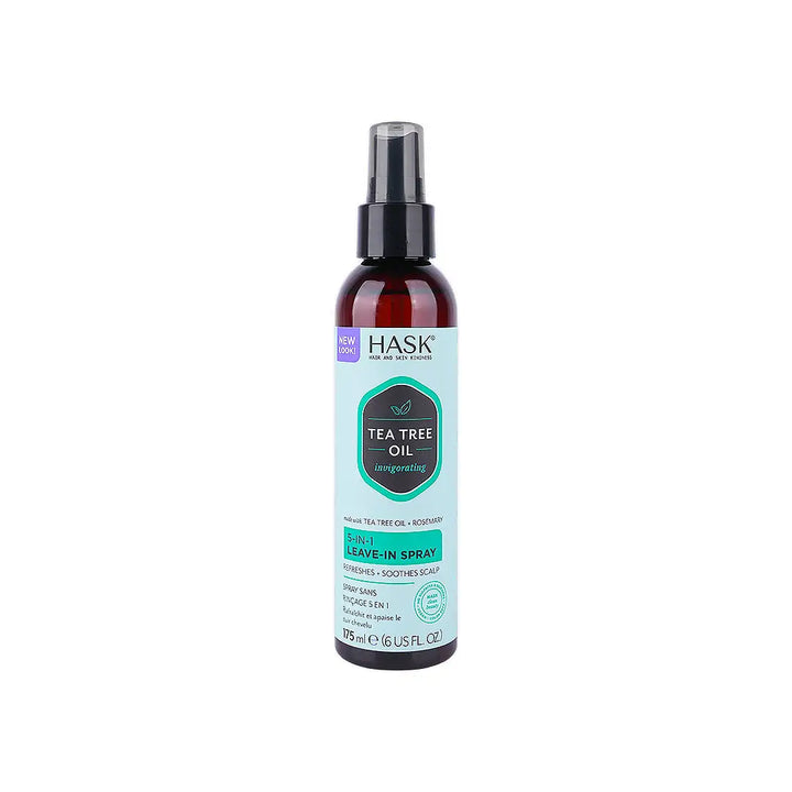 55898-Hask Tea Tree Oil &amp; Rosemary 5 In 1 Leave-In Spray 175ml