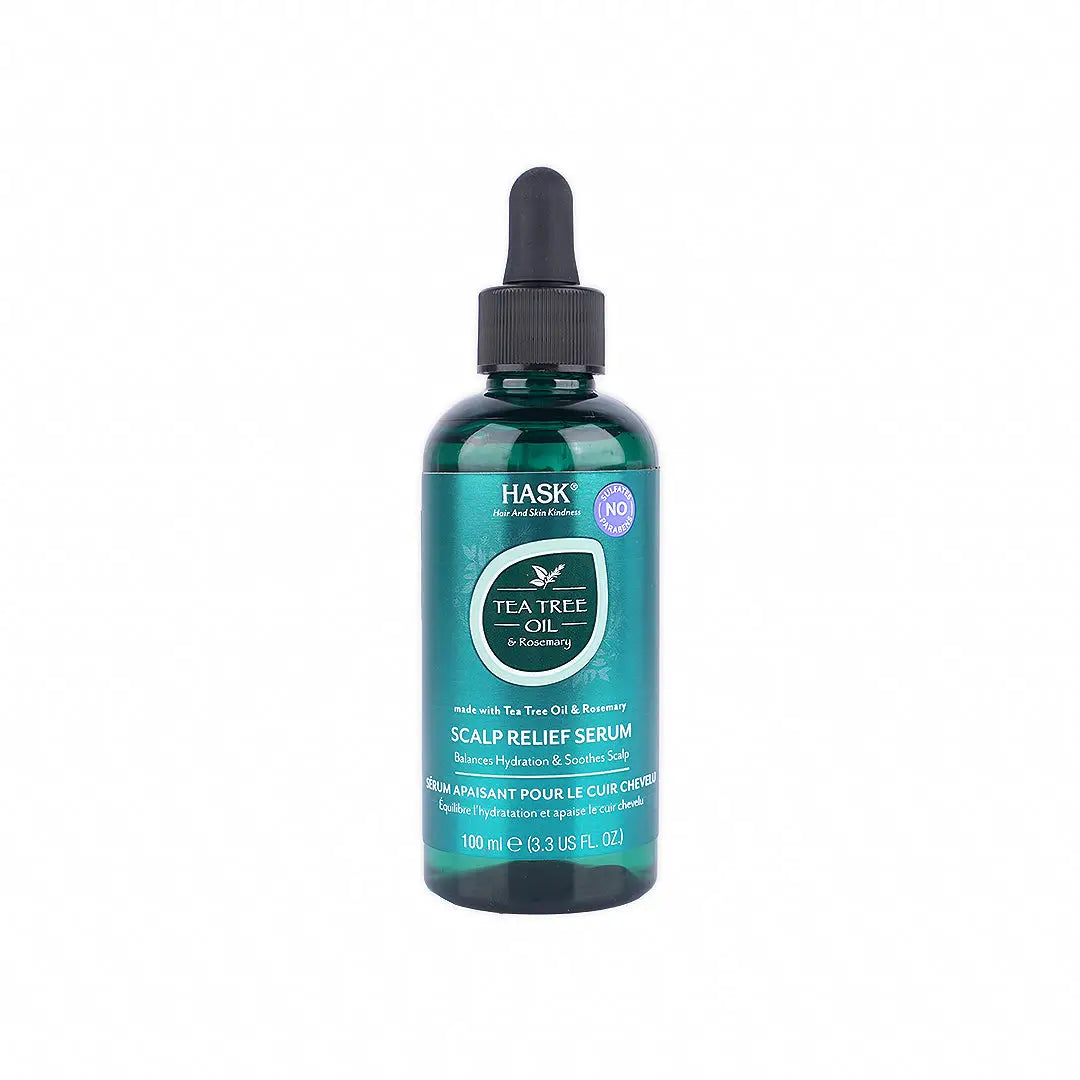 55899-Hask Tea Tree Oil & Rosemary – Scalp Relief Serum 100ml