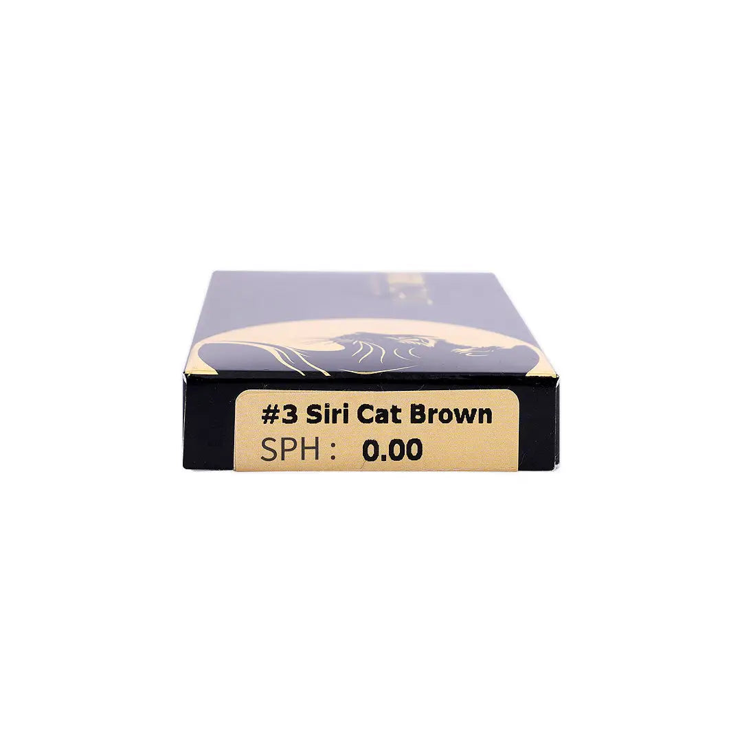 55913-Siri Cat Monthly Lenses No.3 2pcs-Brown +7