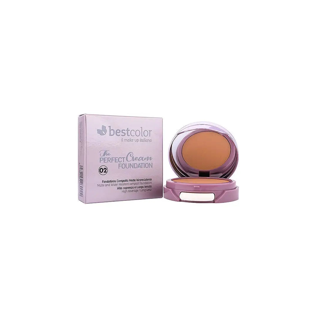 Best Color Pink Gold Compact Foundation-No.02
