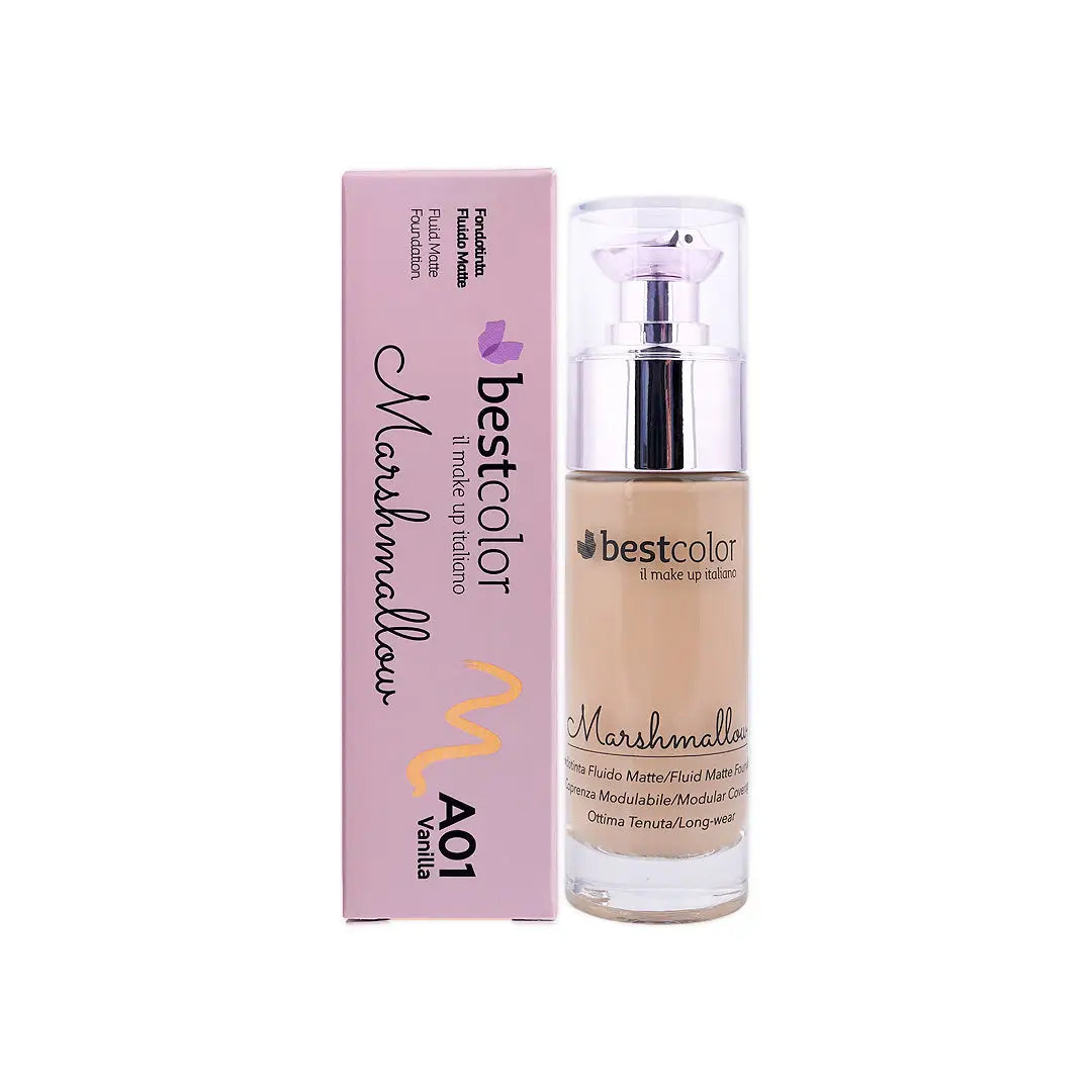 best color fluid matte marshmallow foundation no a01