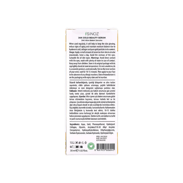 55949-Sinoz 24k Gold Beauty Serum 30ml +3