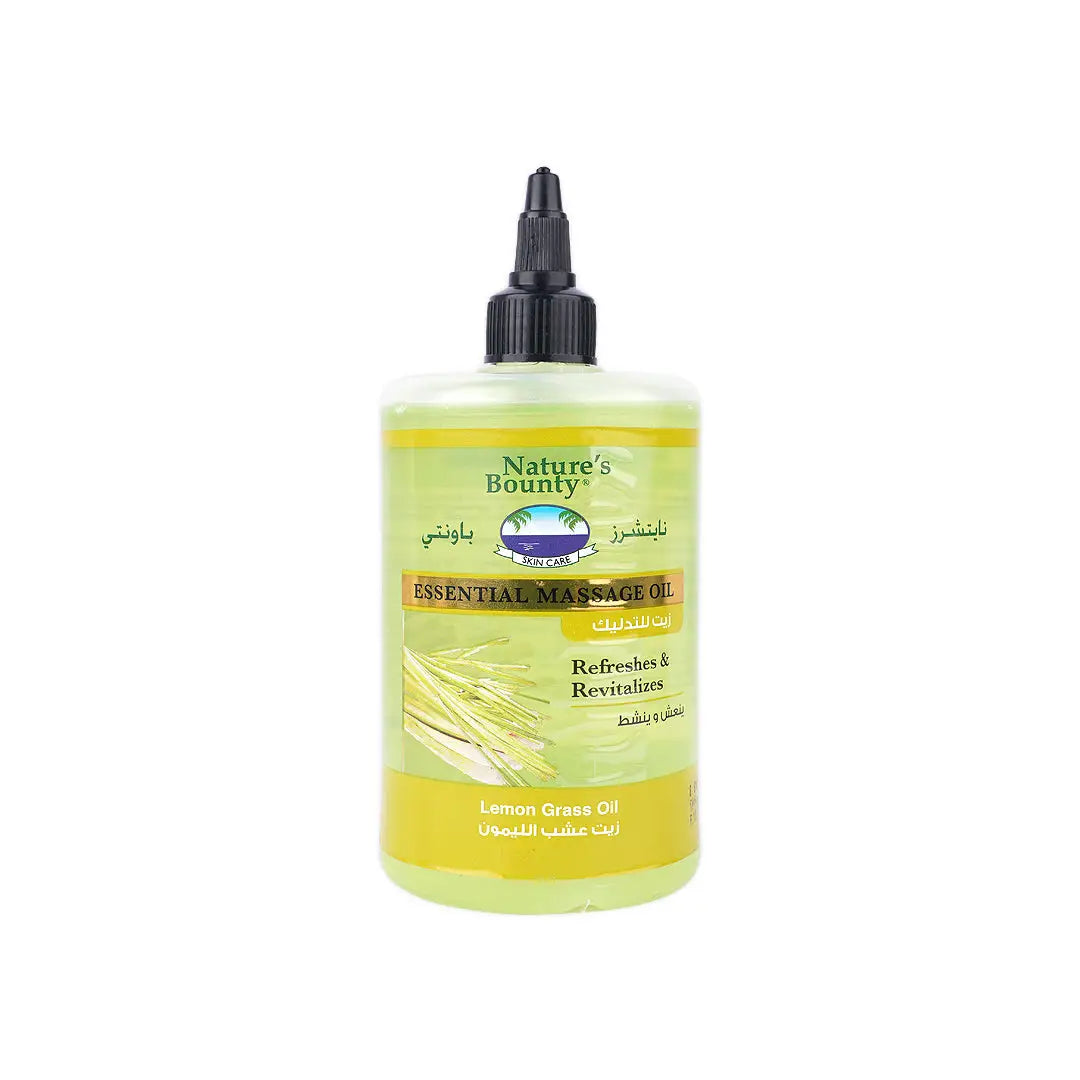 Natures Bounty Massage Oil 300ml-Lemon Grass Oil