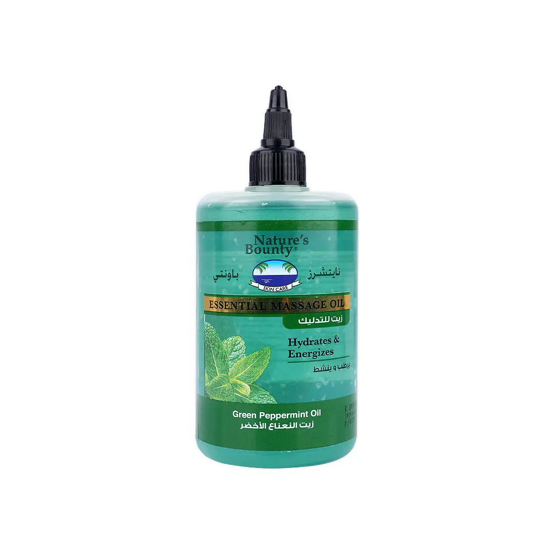 Natures Bounty Massage Oil 300ml – Green Peppermint Oil