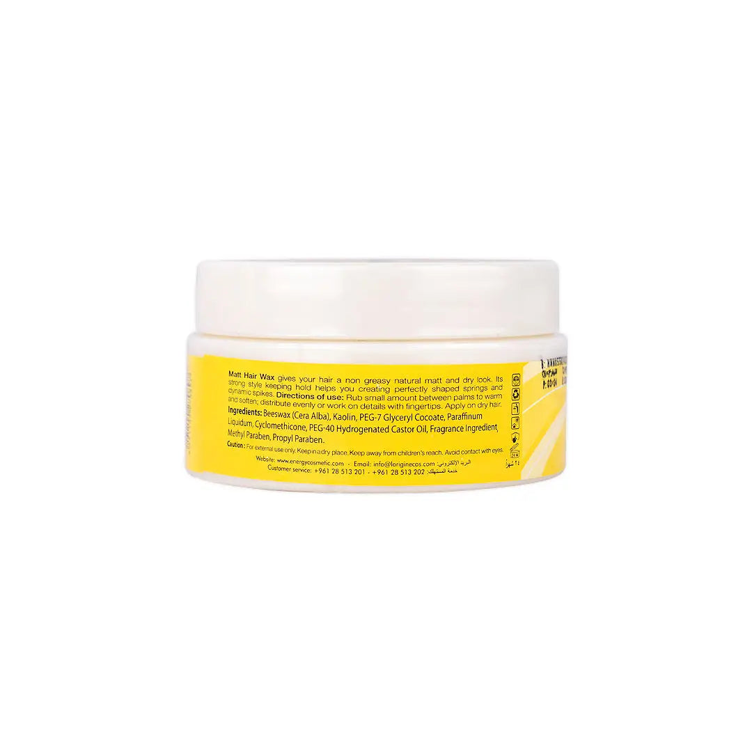 Energy Matt Hair Wax 100ml
