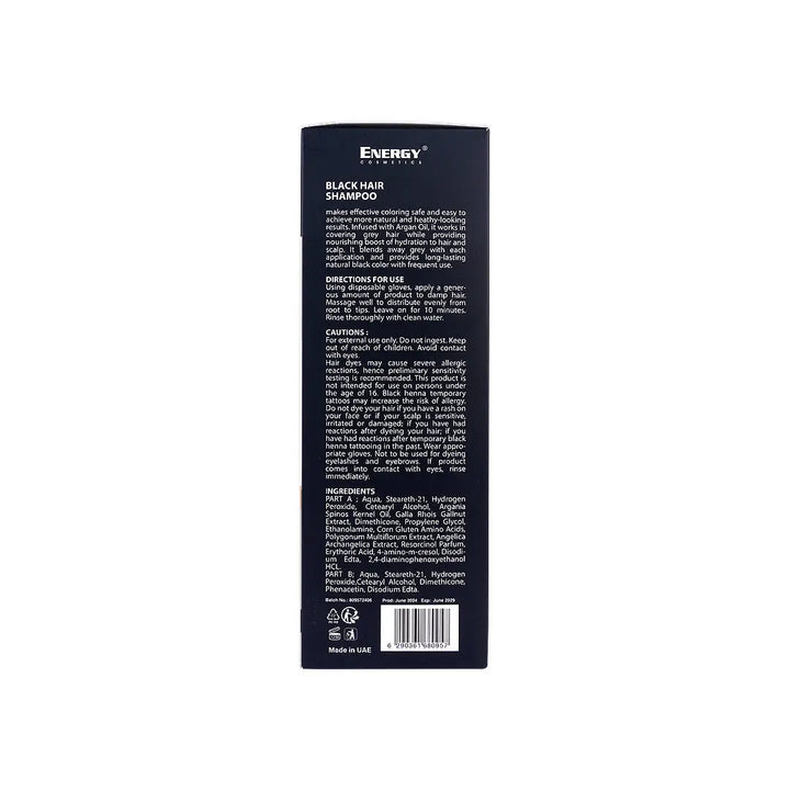 55965-Energy Hair Color Shampoo 400ml-Black +5