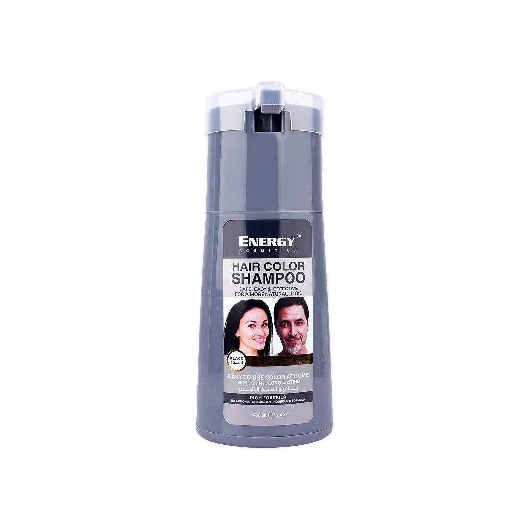 55965-Energy Hair Color Shampoo 400ml-Black +1