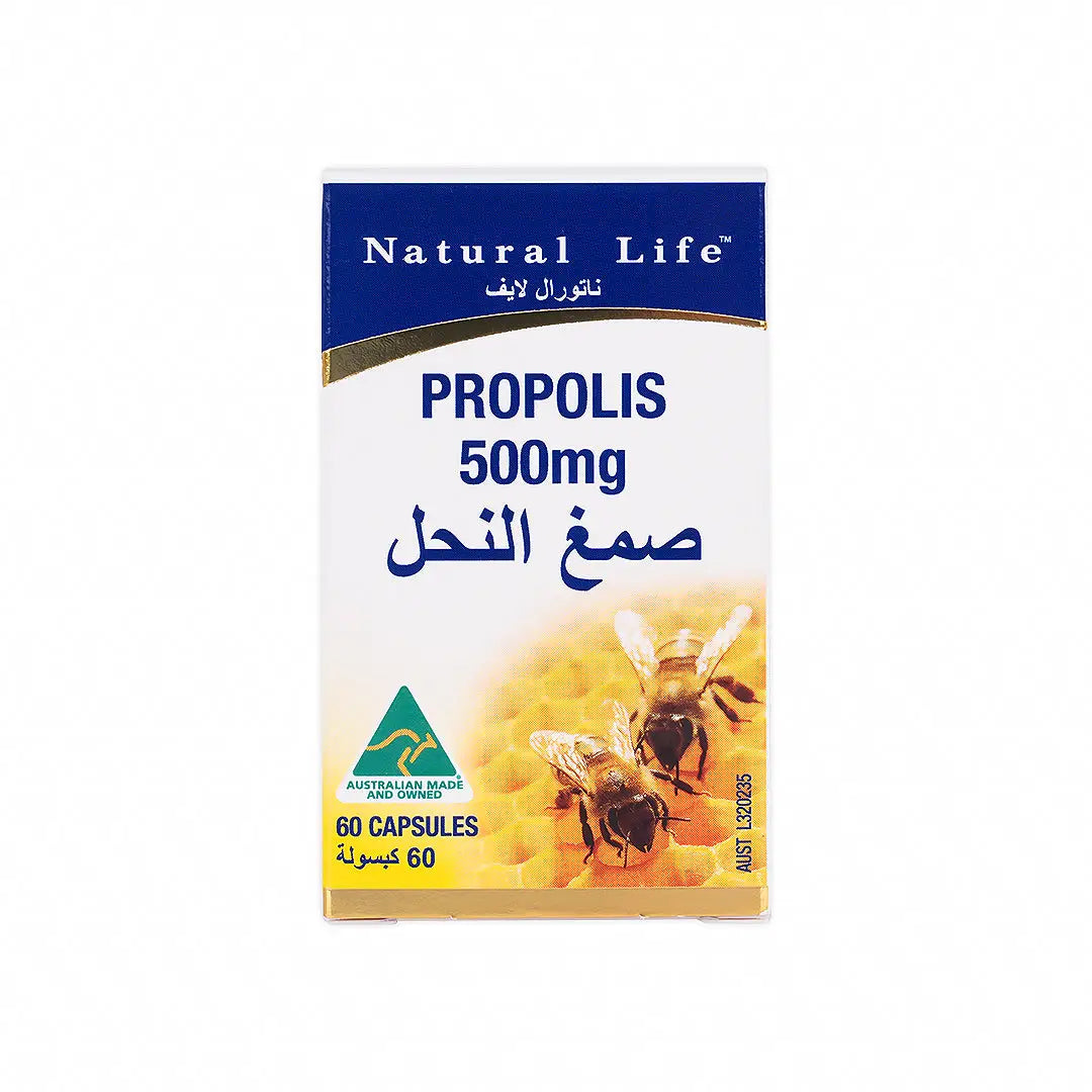 Natural Life Propolis 500mg 60 Capsules