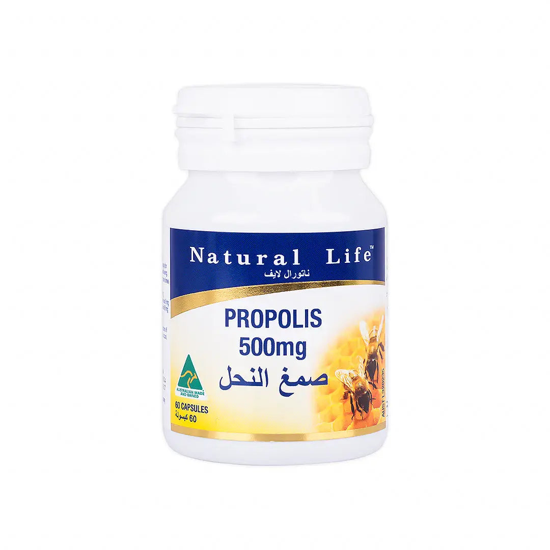 55975-Natural Life Propolis 500mg 60 Capsules