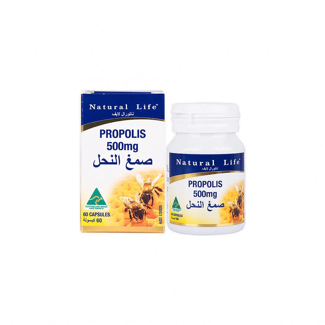 55975-Natural Life Propolis 500mg 60 Capsules +1