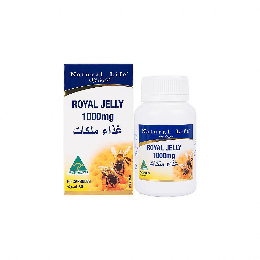 55976-Natural Life Royal Jelly 1000mg 60 Capsules